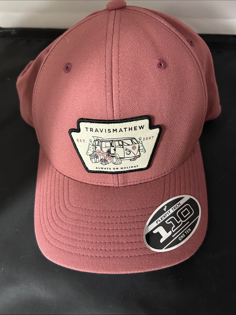 Travis Mathew Men's Dusty Rose Patch Cap - FlexFit 110